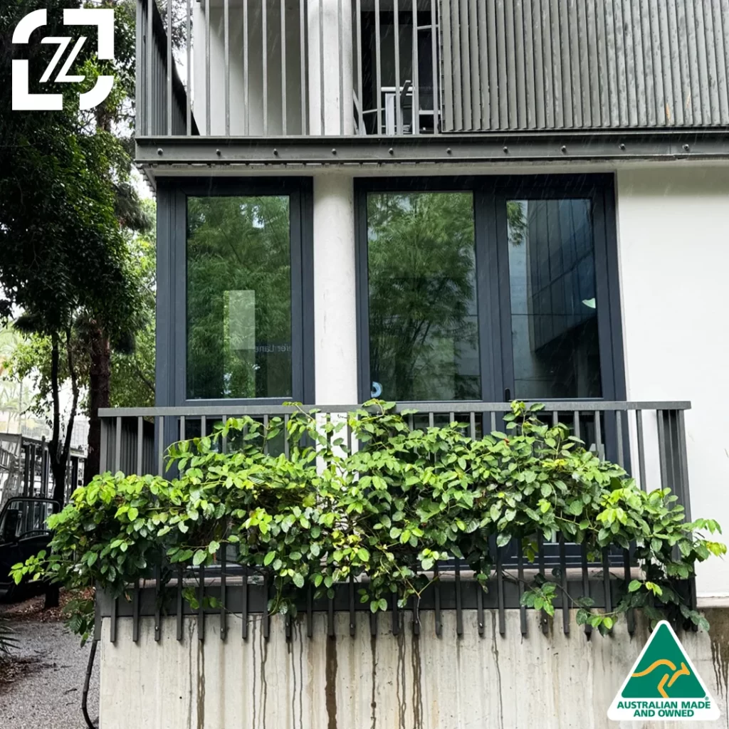 South Brisbane Balcony Enclosure - Outdoor Living Transformed with Black Aludec uPVC Double Glazing by Double Glazing Masters 5